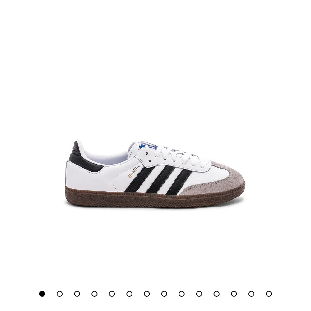 adidas Originals Samba OG "Cloud White/Core Black/Clear Granite" 7.5 Women GUC